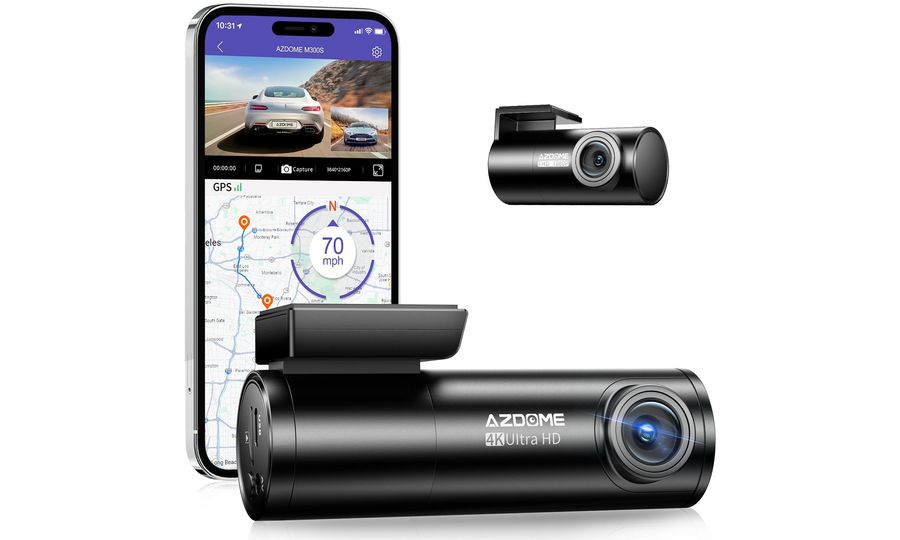 AZDOME M300S 4K Dash Cam sada so zadnou kamerou