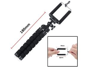 Statív s držiakom mobilného telefónu, flexibilné nohy, statívový závit (napr. GorillaPod)