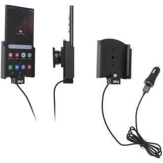 Brodit držiak do auta na Samsung Galaxy S22 Ultra, bez púzdra, s nabíjaním z cig. zapaľovače/USB