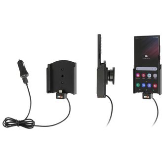 Brodit držiak do auta na Samsung Galaxy S22 Ultra, bez púzdra, s nabíjaním z cig. zapaľovače/USB