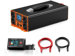 HOULI Napájací menič 12V na 230V, 1500W/3000W, čistá sínusoida, diaľkové ovládanie