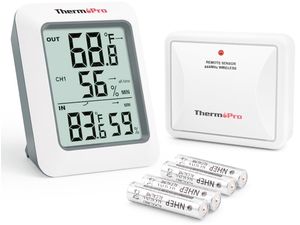 ThermoPro TP-60C, teplomer s externým senzorom, bezdrôtový, meria teplotu a vlhkosť