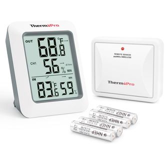 ThermoPro TP-60C, teplomer s externým senzorom, bezdrôtový, meria teplotu a vlhkosť