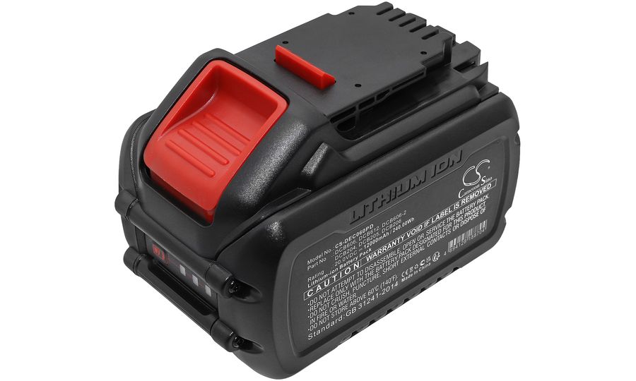 Akumulátor pre DeWalt 20V MAX, 60V MAX, 120V MAX a ďalšie, napr. DeWALT DCB 182,184, 20V, 12 Ah, Li-Ion
