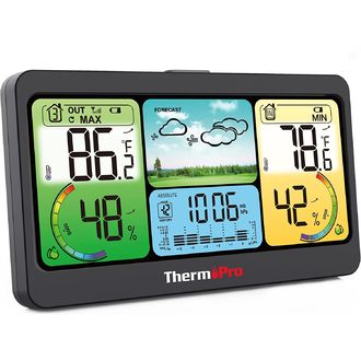 ThermoPro digitálna meteorologická stanica s farebnou obrazovkou a vonkajším senzorom TP-280