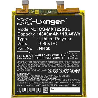 Batéria pre Motorola EDGE 30 Ultra, Moto EDGE X30 a ďalšie, 4800 mAh, Li-Ion