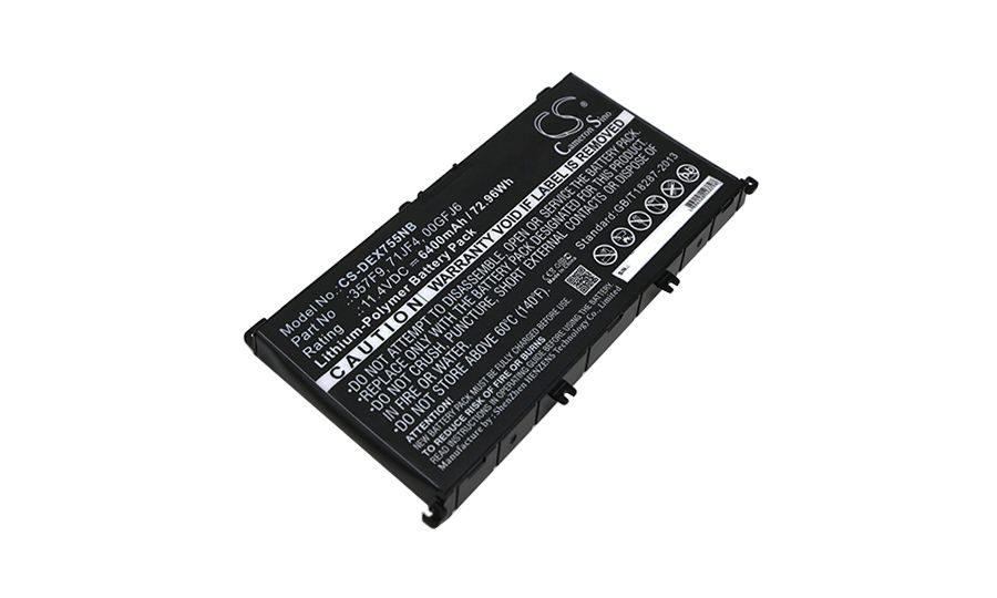 Batéria pre Dell Inspirion 15, 6400mAh
