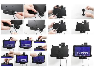 Brodit držiak pre Samsung Galaxy Tab Active 4 Pro SM-T630/SM-T636, uzamykateľný, OTG, CL nabíjanie