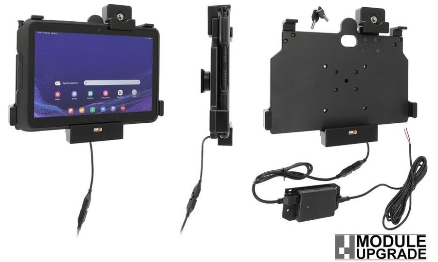Brodit držiak pre Samsung Galaxy Tab Active 4 Pro SM-T630/SM-T636, uzamykateľný, skryté nabíjanie