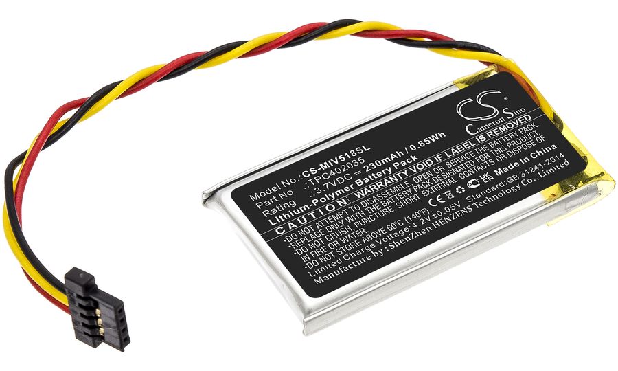 Batéria pre Mio MiVue 508/518/528/538/ 608/618/792, 230 mAh, Li-Pol