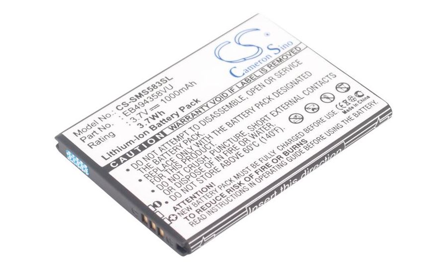 Batéria pre Samsung Cooper, Galaxy Ace, Galaxy Gio a ďalšie, 1000 mAh, Li-Ion