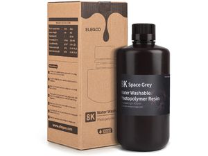ELEGOO 8K Water Washable Resin 1kg, vesmírne sivá