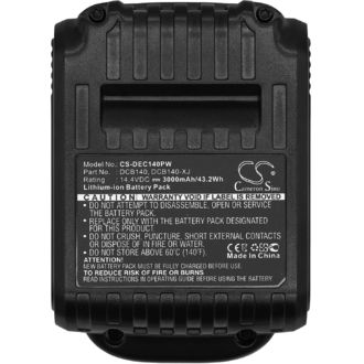 Batéria pre Dewalt, DCB090, XR Li-Ion 14,4 V a iné, 14,4 V, 3 Ah, Li-Ion