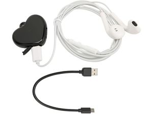 Mobilly VVR Heart, skrytý diktafón v tvare srdca, USB-C, 16 GB