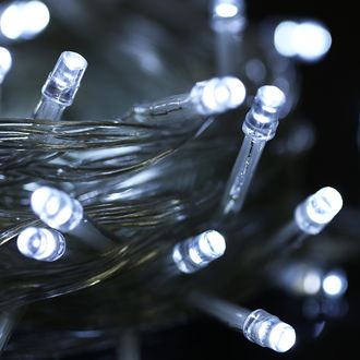 Vianočná svetelná reťaz LED, 10 m, biela