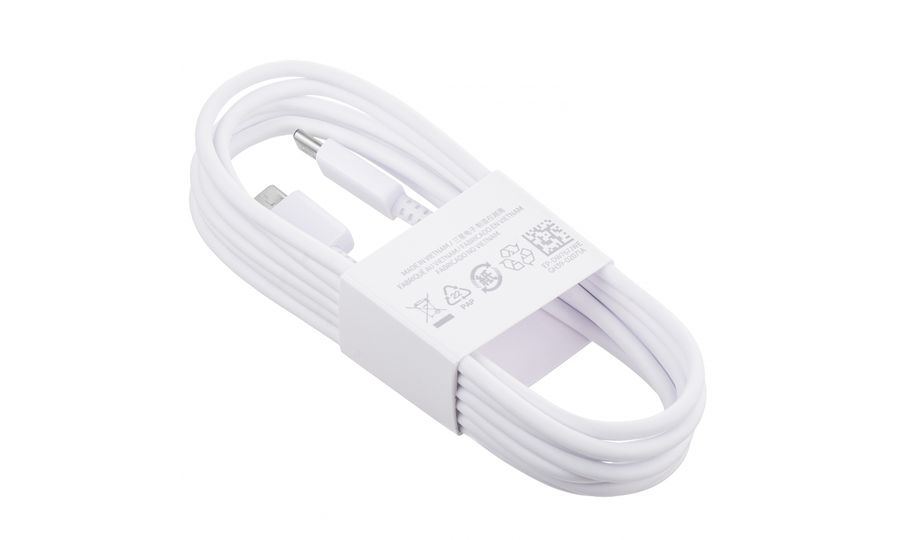 Samsung Dátový kábel USB-C/USB-C 3A 1,8 m, biely