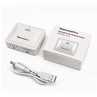 ThermoPro TX-4 náhradný senzor pre digitálny teplomer TP-60S/TP-62/TP-65A/TP-67A, 433MHz, dobíjací