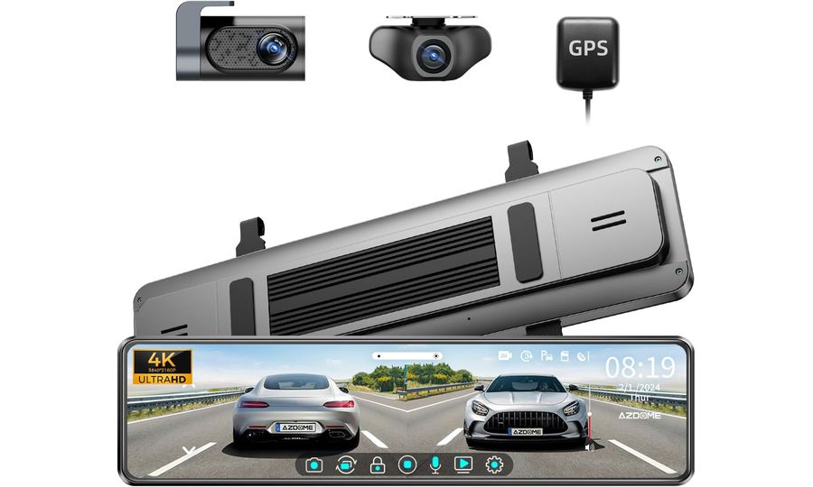 AZDOME PG18S 4K Mirror Dash Cam kamera do auta so spätným zrkadlom