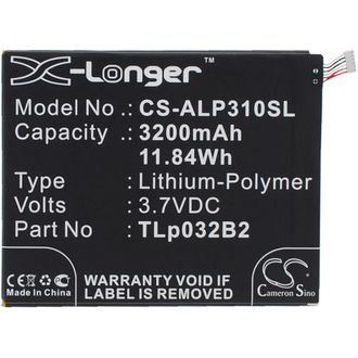 Batérie pre Alcatel One Touch Pixi (ekv. TLP032BD), 3200mAh