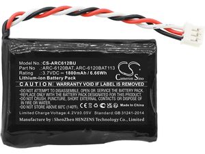 Batéria pre RAID Areca Arc-11xx(ml) / Arc-1264il/Arc12xx(ml) a ďalšie, 1800 mAh, Li-Ion