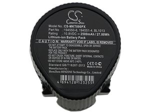Batérie pre Makita CC300, LC01, JV100 (ekv. 194550-6), 2500mAh