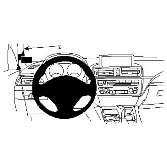 Brodit ProClip montážna konzola pre BMW 3 (F30, F31) 12-19, vľavo na stĺpik