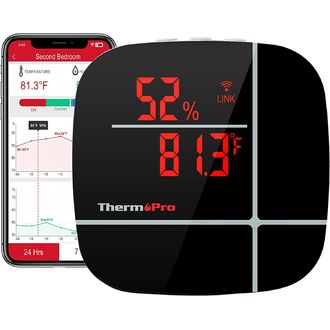 ThermoPro Smart Wi-Fi teplomer a vlhkomer TP-90