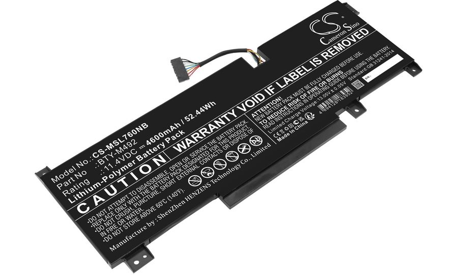 Batéria pre MSI Pulse GL76, Katana GF66, Bravo 15, Crosshair 17 a ďalšie, 4600 mAh, Li-Pol