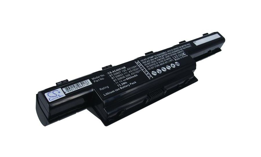 Batéria pre Acer Aspire /TravelMate, Gateway, Packard Bell a ďalšie, 6600 mAh, Li-Ion