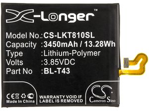 Batéria pre LG G8S ThinQ / ThinQ Global, 3450 mAh, Li-Pol