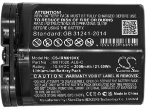Batéria pre iRobot Braava Jet M6 , 2000 mAh, Li-Ion