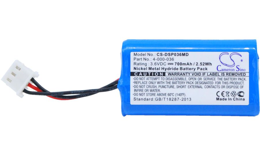 Batéria pre Drummond Scientific 4-000-36, Pipet-Aid Xl, 700 mAh, Li-Ion