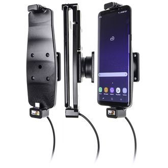Brodit držiak do auta na Samsung Galaxy S9+ a S8+ a iné, s pružinou, s nabíjaním z cig. zapaľovača