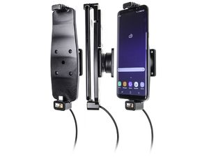 Brodit držiak do auta na Samsung Galaxy S10+/S9+/S8+ a iné, s pružinou, s pon. z cig.zapalovače/USB