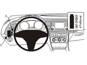Brodit ProClip montážna konzola pre Seat Leon 13-20, vľavo pod mriežku ventilácie