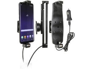 Brodit držiak do auta na Samsung Galaxy S10+/S9+/S8+ a iné, s pružinou, s pon. z cig.zapalovače/USB