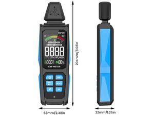 Profesionálny detektor elektromagnetického poľa Mestek EMF02R