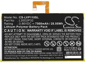 Batéria pre Lenovo Tab P11, TB-J606f, TB-J607z a ďalšie, 7500mAh , Li-Pol