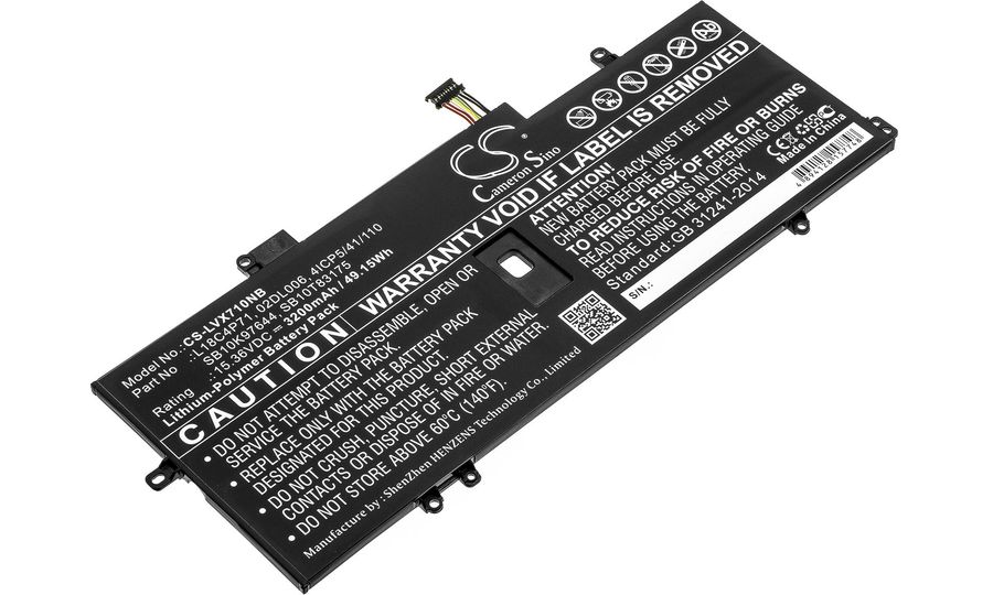 Batéria pre Lenovo ThinkPad X1 Carbon, ThinkPad X1 Yoga Gen 5, Gen 4,3200 mAh, Li-Pol