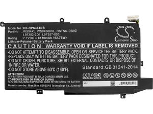 Batéria pre HP Spectre X360 14-Ea0002ni, Spectre X360 14-Ea0002nx a ďalšie, 8150 mAh, Li-Ion