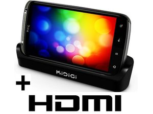 Nabíjacia kolíska Kidigi pre HTC Sensation/XE s výstupom HDMI - horizontálna