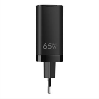 Cestovná rýchlonabíjačka Tactical FlashBang GaN 65 W, čierna