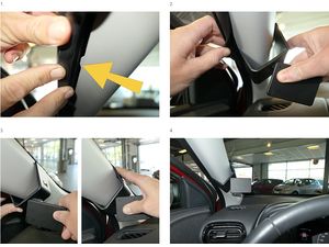 Brodit Montážny držiak ProClip pre Toyotu Yaris 21-24, vľavo na stĺpik