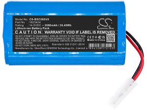 Batéria pre robotický vysávač Bissell Cleanview Connect, suchý robotický vysávač a ďalšie, 2600 mAh, Li-Ion