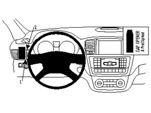 Brodit ProClip pre Mercedes Benz GL-Class 13-19/GLE-Class 16-19/M-Class/ML 12-15, vľavo na mriežku