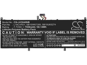 Batéria pre Lenovo Yoga C640 13, Yoga C640 13IML, 7550 mAh, Li-Pol