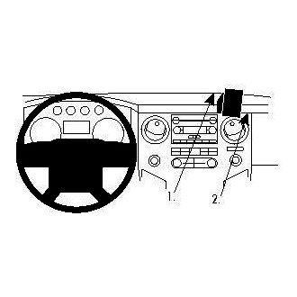 Brodit ProClip Ford Raptor 09-16/F 250/350/450/550/650/750/Excursion 11-16 (bez navigácie), na stred