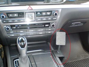 Brodit ProClip montážna konzola pre Hyundai Genesis 15-20 USA, na stred vpravo