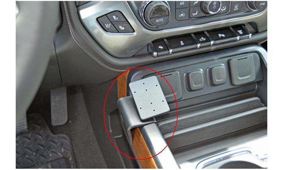 Brodit ProClip pre Chevrolet Silverado/GMC Sierra 1500 14-18/2500/3500 15-19, na stred vľavo dole
