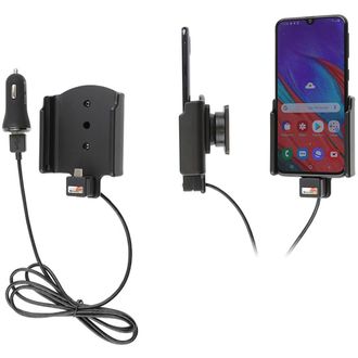 Brodit držiak do auta na Samsung Galaxy A40, bez puzdra, s nabíjaním z cig. zapaľovača/USB